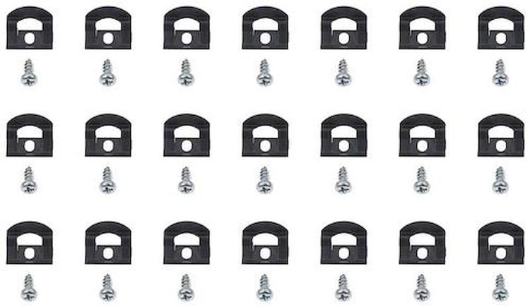 MB1166 Rear Window Molding Clip Set 1969-70 Dodge, Plymouth B-Body; 2 Door Hardtop, Coupe; 21-Piece Set