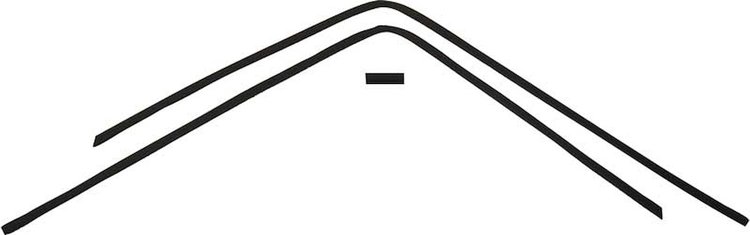 MB1503 Interior Rear Window Molding Trim-1964-65 Dodge, Plymouth B-Body; 3-Piece Set