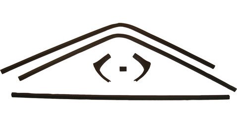 Interior Rear Window Moldings 1968-70 Dodge Charger