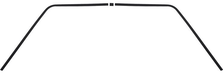 1968-70 Coronet R/T Coronet 440 3 Piece Upper Interior Rear Window Molding Set