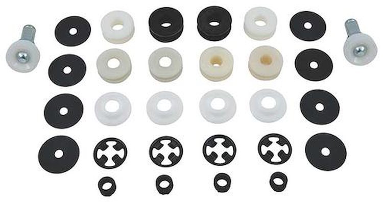 Quarter Window Roller Set Fits Select 1966-1970 Mopar B-Body Models