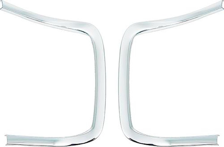 MB184619 1968-69 Dodge Charger; Front Grill Outer in.C in. Moldings; Pair
