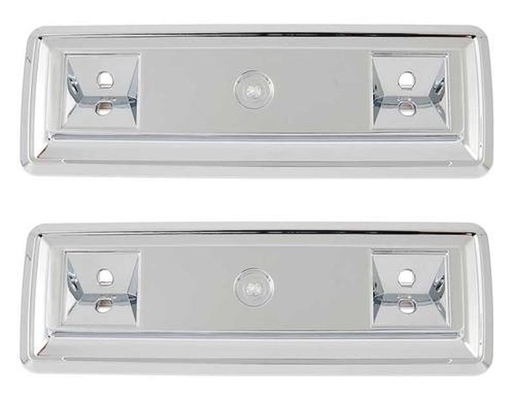 MB2005 Arm Rest Bases; 1966-70 Coronet, GTX, Road Runner, Belvedere; Chrome Rear; Pair