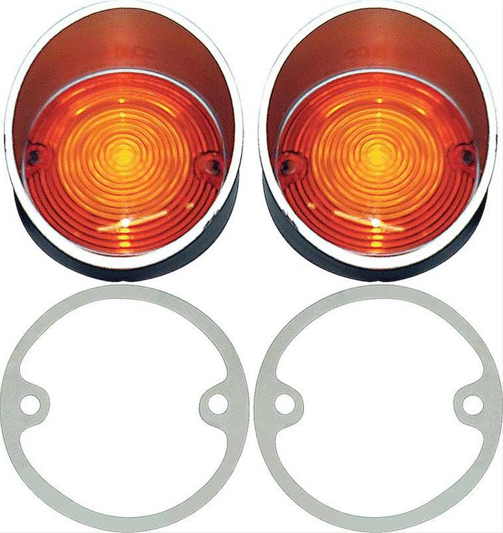 1968-69 CORONET PARK LAMP LENSES PAIR