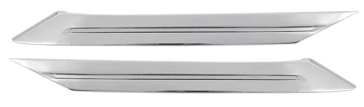 MB2252 Outer Sail Panel Moldings-1966-67 Dodge Coronet, Plymouth Belvedere, GTX, Satellite; 2-Door Hardtop; Stainless Steel