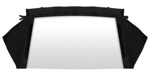 MB230702 1966 Dodge, Plymouth B-Body; Convertible Rear Window; Plastic Curtain; Pinpoint Vinyl; Black