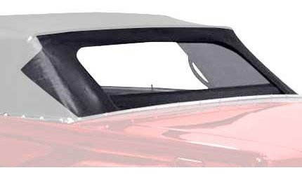 MB230802 1967-70 Dodge, Plymouth B-Body; Convertible Rear Window; Plastic Curtain; Crush Grain; Black