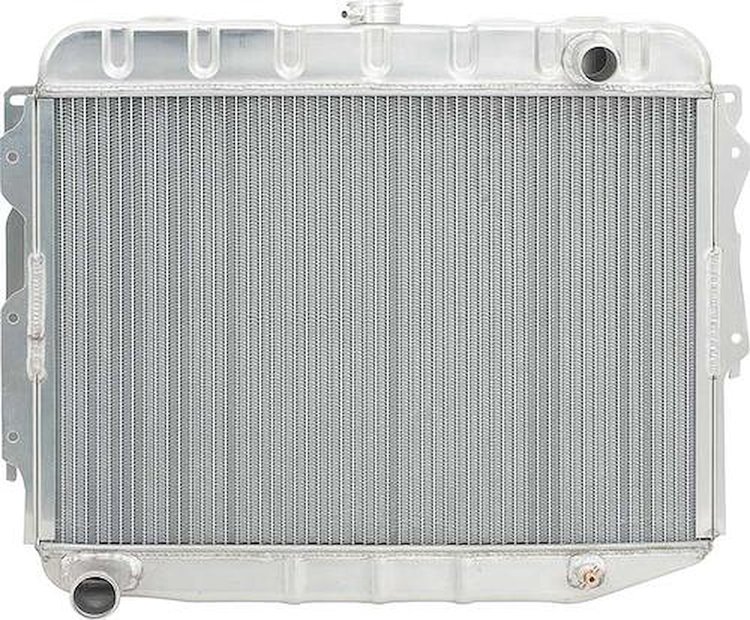 MB2358S Radiator 1966-69 Mopar B-Body Big Block V8 With Std Trans 26" Wide 2 Row Aluminum Desert Cooler