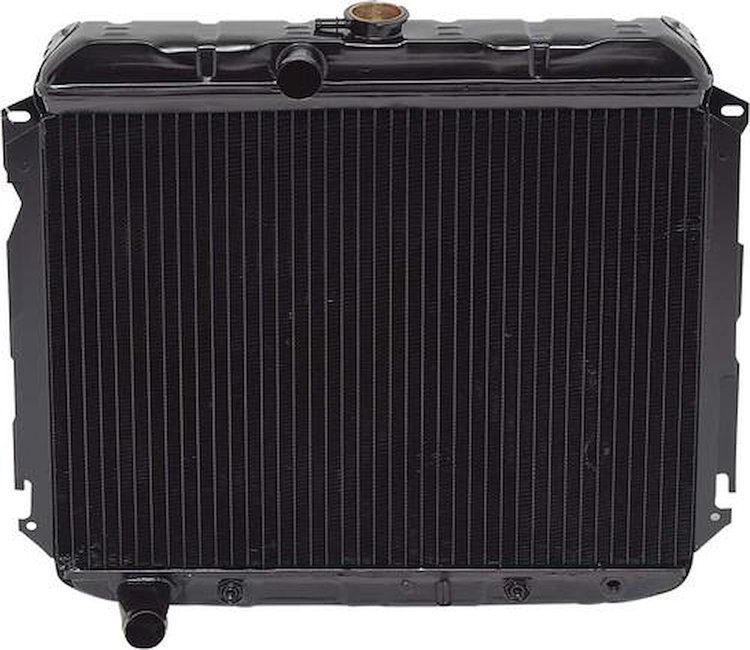 MB2380A Replacement Radiator 1966-69 Mopar B-Body Small Block V8 With Automatic Trans 4 Row 22" Wide