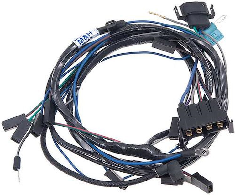 MB2402 1970 Dodge, Plymouth B-Body; Engine Wiring Harness; with 440 Six-Pack; Stock Style Breaker Point Ignition
