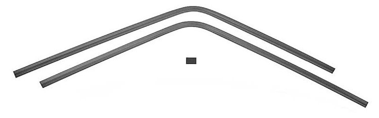 MB2803 Rear Interior Upper Window Molding Set-1968-70 Plymouth GTX, Road Runner, Satellite; 3 Piece Set