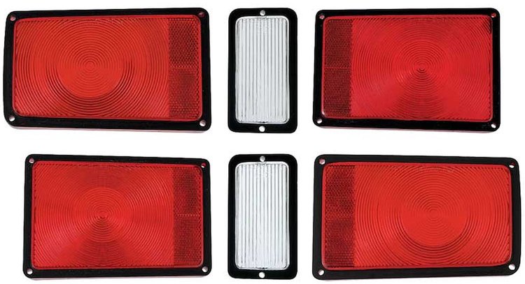 MB3580 Tail Lamp Lens Set 1971 Dodge Charger, Super Bee (Except R/T)