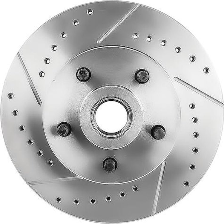 MB5311BL Big Brake Rotor; 1962-72 Dodge, Plymouth B, E-Body, D100 Truck; Front; 12" Diameter; 5x4.5" Lug Pattern; Drilled and