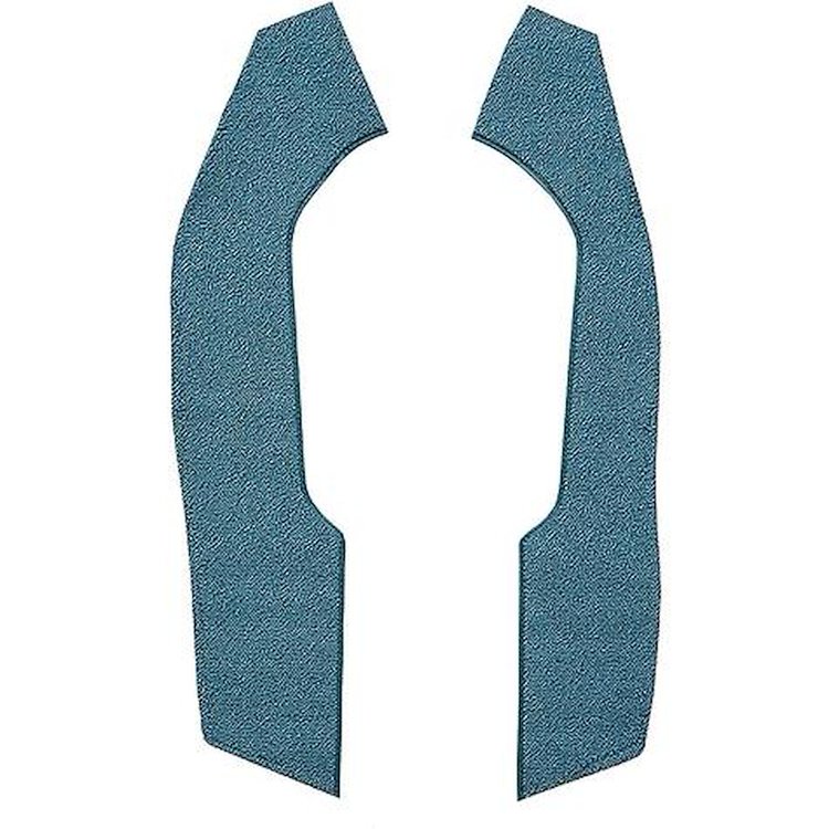 MB551505 1964-65 Coronet, Polara, Satellite; Automatic Trans; 2-Piece Console Side Panel Carpet Strip Set; Loop; Aqua