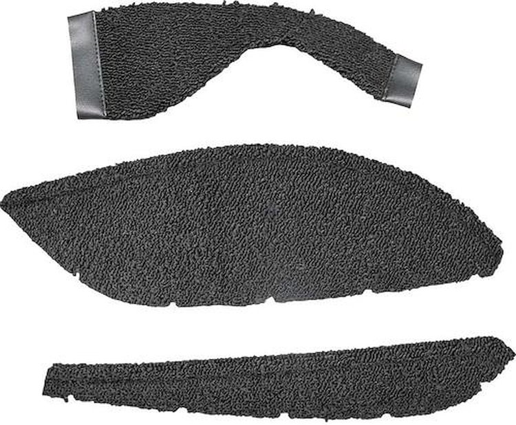 MB552501 1966-70 Mopar B-Body w/ Automatic Transmission; Black; Loop Console Carpet Set