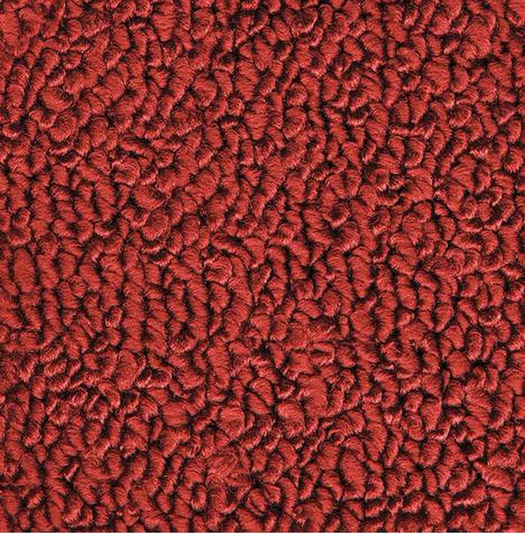 MB936502 Passenger Area Red Loop Carpet Set With Console Strips 1966 Dodge Charger With 4-Speed