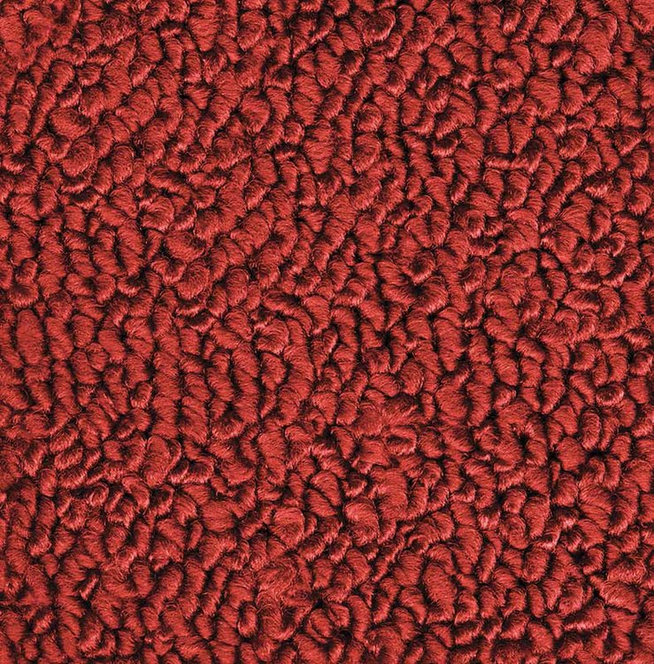 MB938502 Complete 20-Piece Red Loop Carpet Set 1966 Dodge Charger With Auto Trans