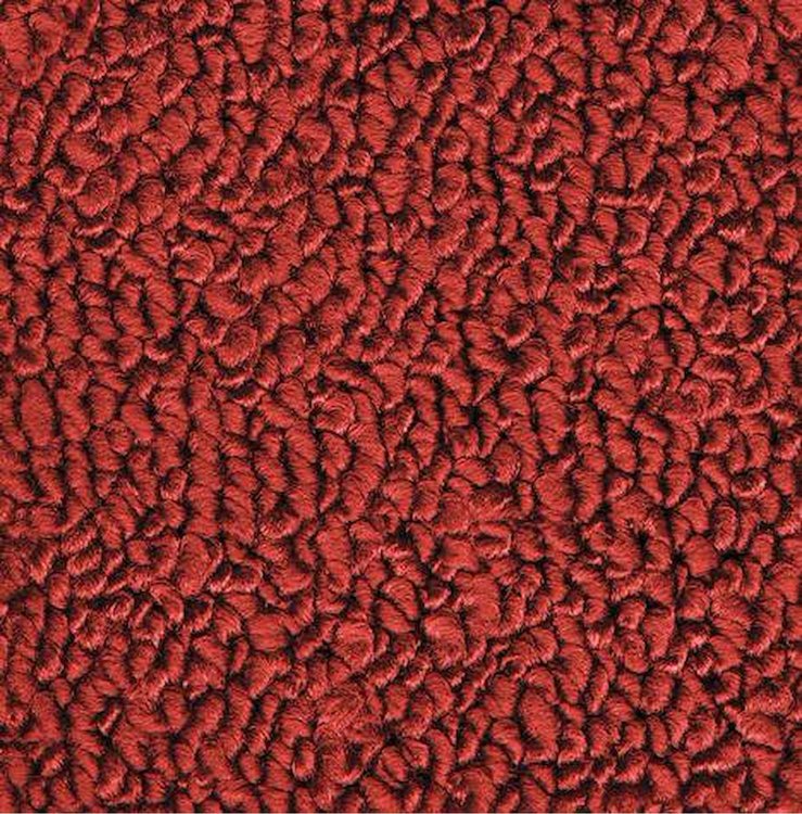 MB939502 Passenger Area Red Loop Carpet Set With Console Strips 1966 Dodge Charger With Auto Trans