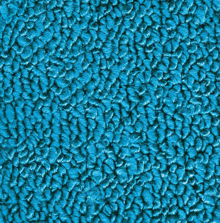 MB941509 Complete 20-Piece Medium Blue Loop Carpet Set 1967 Dodge Charger With 4-Speed