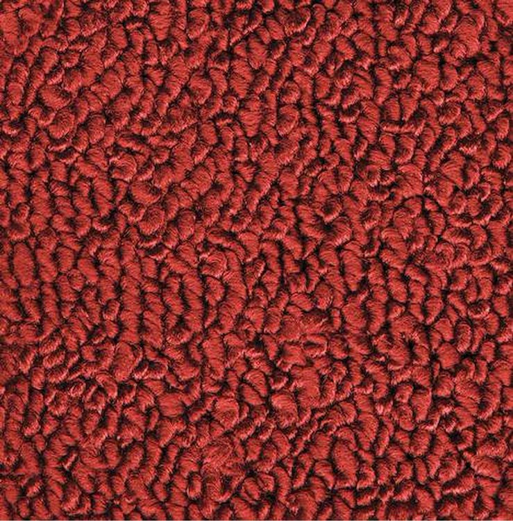 MB942502 Passenger Area Red Loop Carpet Set 1967 Dodge Charger With 4-Speed