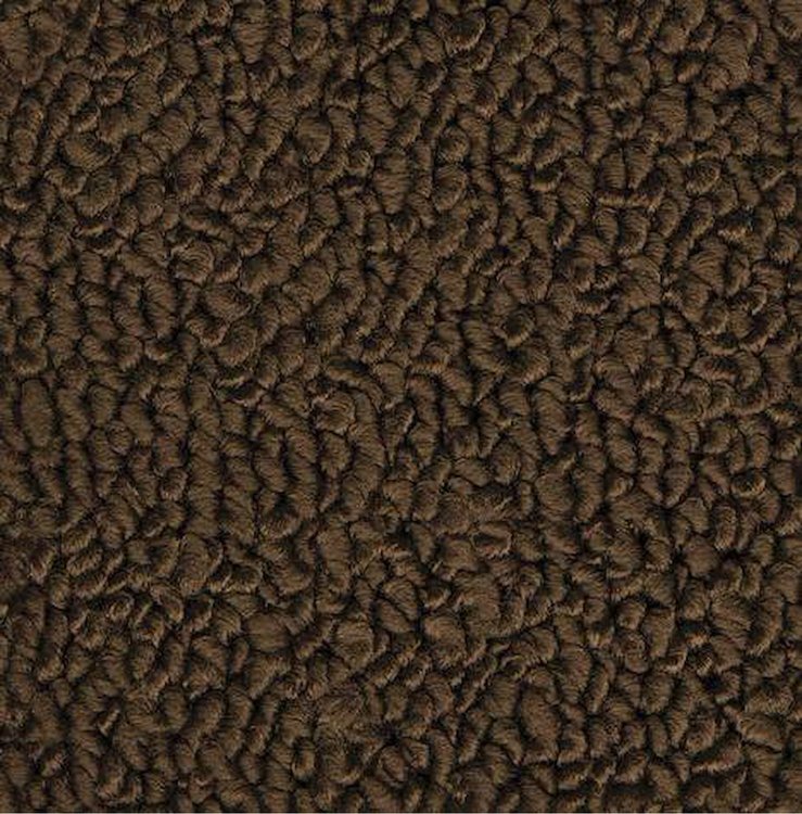 MB946510 Passenger Area Dark Brown Loop Carpet Set 1967 Dodge Charger With Auto Trans