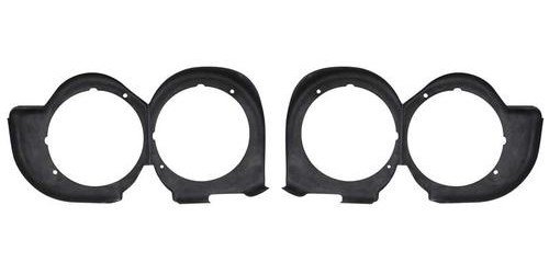 MB9915 Headlamp Shield Set 1971-72 Plymouth GTX, Road Runner, Satellite, Sebring Plus; 2 Door Hardtop; Pr