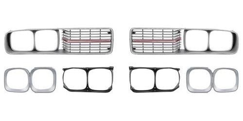 Front Grille Set 1973-1974 Dodge Charger SE - Chrome Finish