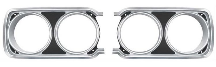 MB9923 Headlamp Bezel Set 1968 Plymouth; Belvedere, Road Runner, Satellite, GTX