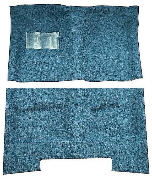 MC1917818 1974-75 C-Body 2/4-Door/Wagon,; Cutpile Carpet; Kit, Ocean Blue