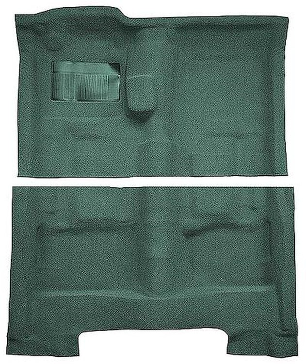 MC2209859 1974-78 C-Body 2-Door, 4-Speed;,; Cutpile Carpet; Kit, Light Jade Green