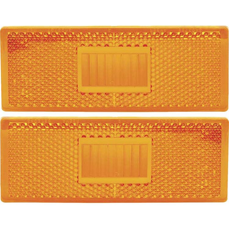 1970-71 PLYMOUTH FRONT SIDE MARKER LENSES PAIR