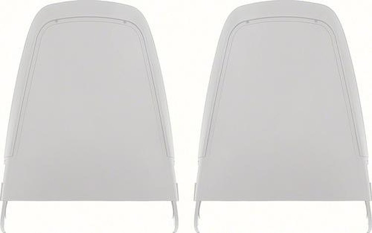 MD473200 Bucket Seat Back Panels 1970-71 Dodge, Plymouth A,B,E-Body; Early Style; Pair; White