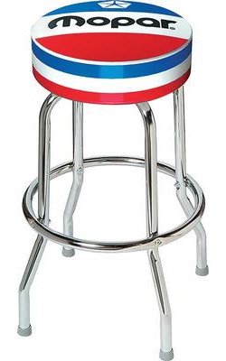 MD670107 Counter Stool 1972-84 Red White And Blue Mopar Logo