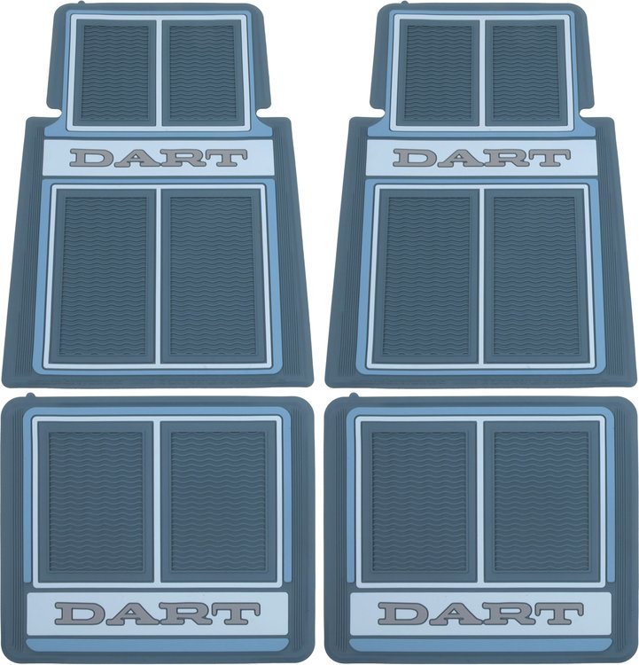 MD690207 Custom Logo Floor Mat Set for 1963-1976 Dodge Dart