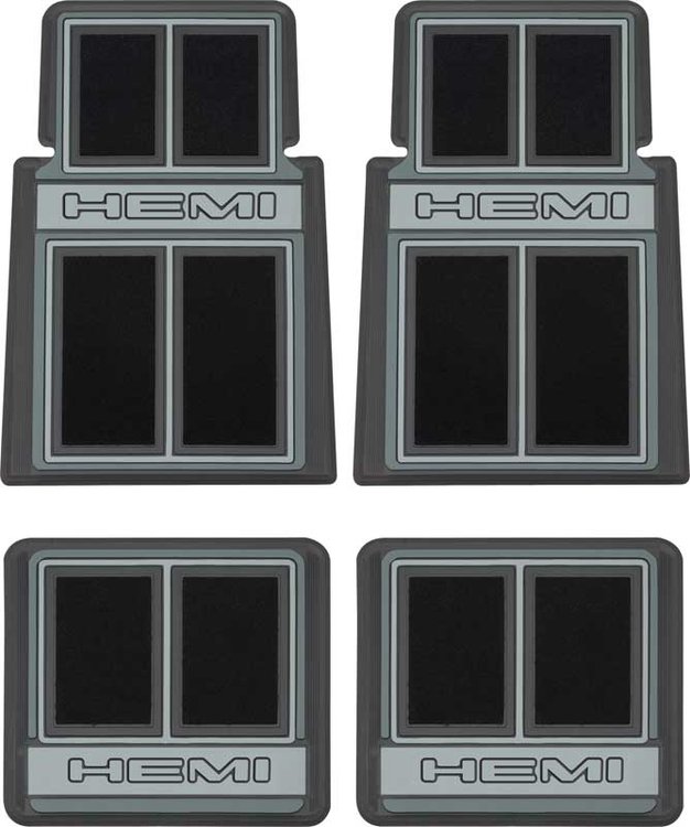 MD690501 Custom Logo Floor Mat Set for 1966-1971 Dodge, Plymouth