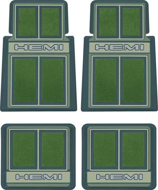 MD690557 Custom Logo Floor Mat Set for 1966-1971 Dodge, Plymouth