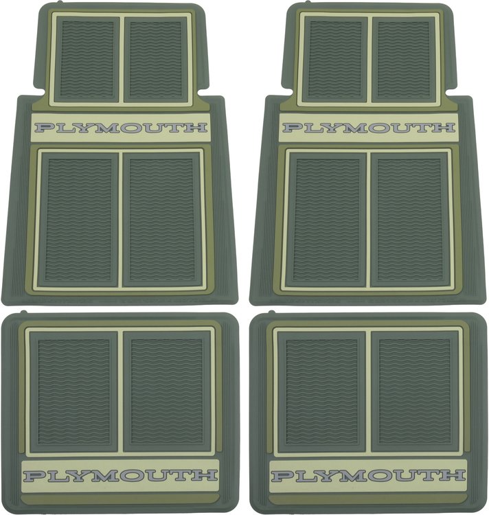 MD690657 Custom Logo Floor Mat Set for 1960-1976 Plymouth
