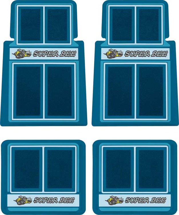 MD690807 Custom Logo Floor Mat Set for 1968-1971 Dodge Super Bee