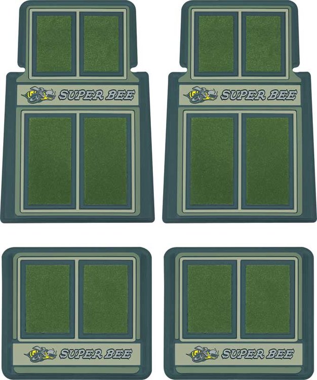MD690857 Custom Logo Floor Mat Set for 1968-1971 Dodge Super Bee