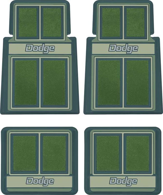 MD690957 Custom Logo Floor Mat Set for 1960-1976 Dodge