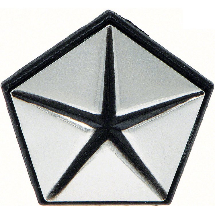 MD7086 Pentastar Fender Emblem 1967-1972 Mopar A/B/C/E-Body - Silver
