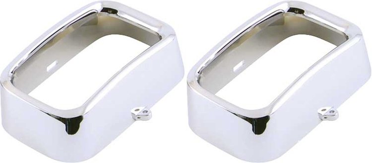 ME1308 Park Lamp Bezels-1972-74 Plymouth Barracuda, Cuda; RH and LH; Pair