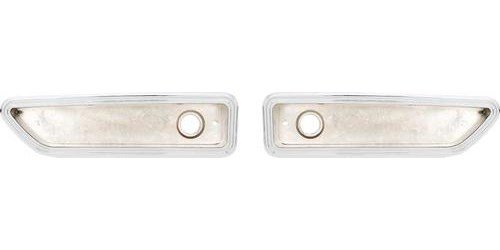 ME1516 1970-71 Dodge Challenger; Rear Side Marker Bezels; Pair