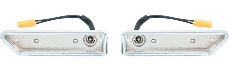 ME1517 1970-71 Challenger; Side Marker Bezel Set ; Front and Rear; 4 Piece Set