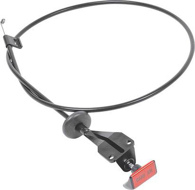 ME1538 1970-71 Challenger, Barracuda, Cuda; Under Dash Air Cable; with Shaker Hood