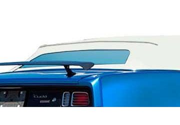 ME162701 1970-71 Challenger, Barracuda; Convertible Rear Window; Tinted Glass; Crush Vinyl; White