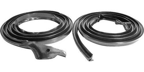 ME500 Door Frame Weatherstrip 1970-74 Challenger, Barracuda, Cuda; with End Caps, Pair; OER