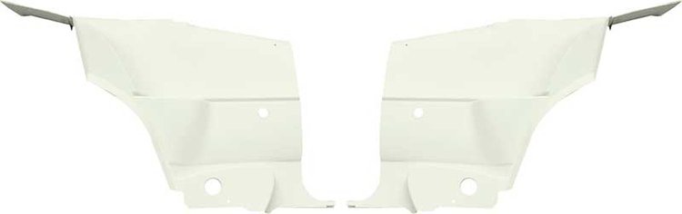 ME858200 Interior Rear Side Panels-1970-74 Dodge Challenger; White; Pair