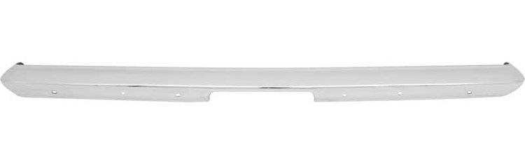 MM1986 1967-69 Plymouth Barracuda; Chrome Bumper with Bumper Guard Holes; Front or Rear