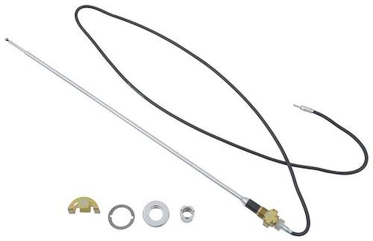 MN1402 Fender Mount Antenna Set; 1970 Mopar E-Body Rear Mounted Antenna Set